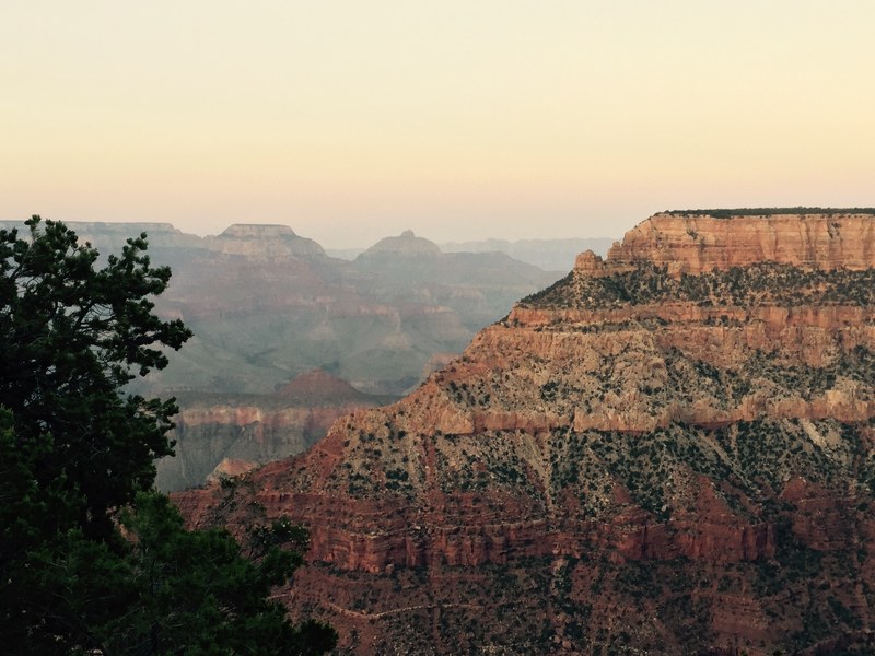 orange mountain cliffs in grand canyon national park, dawn or dusk grand canyon national park view 4k