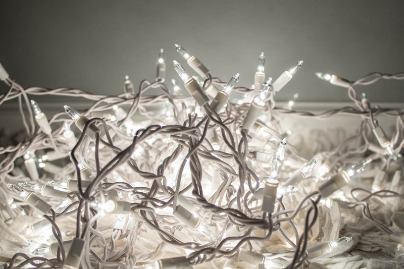 white holiday christma and light 4k