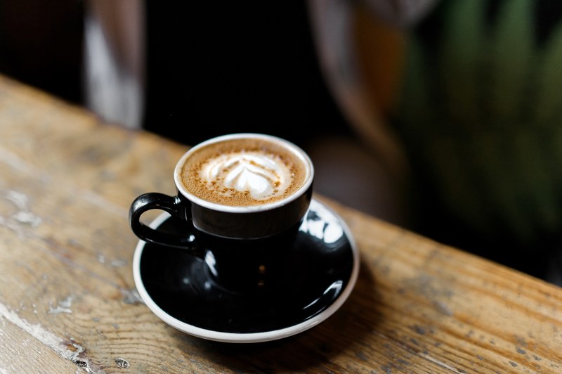 cup coffee saucer and latte 4k