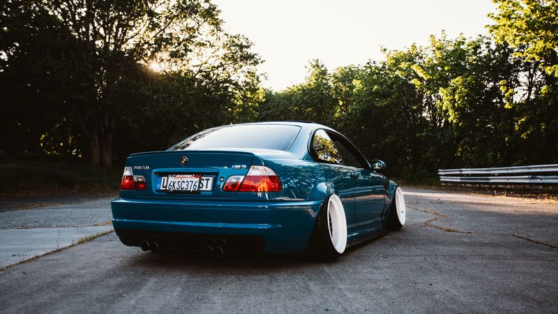 bmw, m3, rear view, 4k
