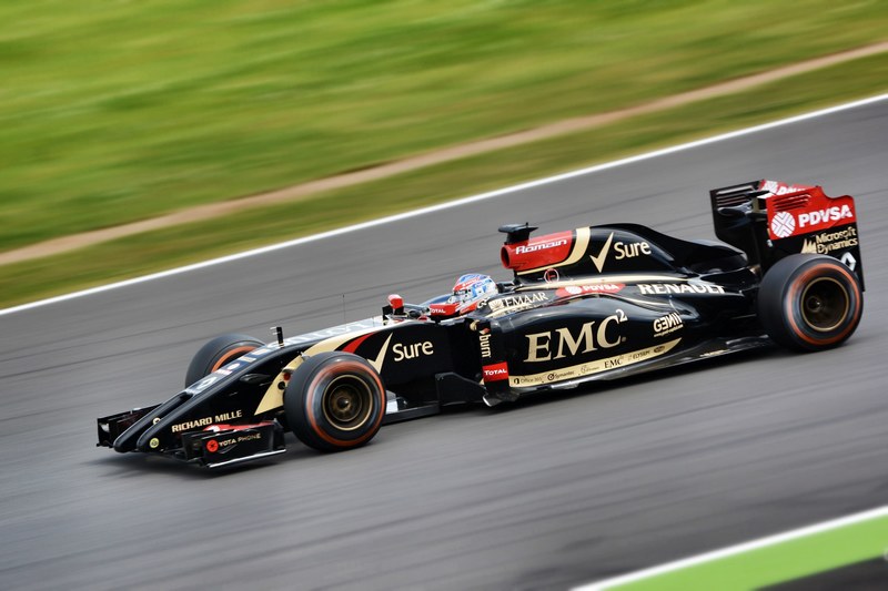 romain grosjean at silverstone 2013 grand prix 4k