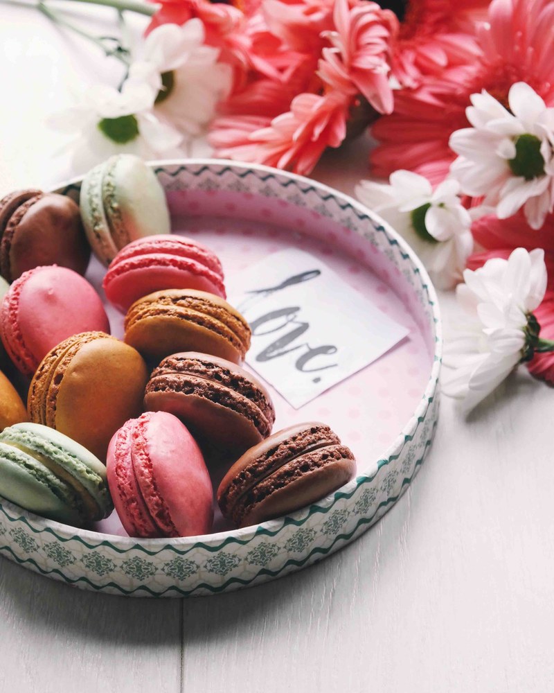 macaroon cookie love and dessert hd, 4k