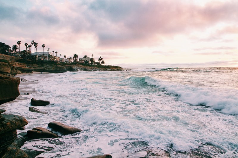 water ocean wave and coast 4k