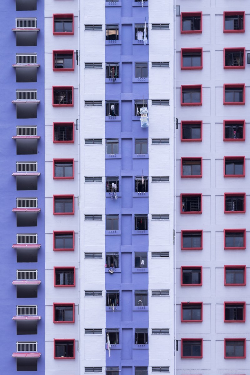 random building in singapore 4k