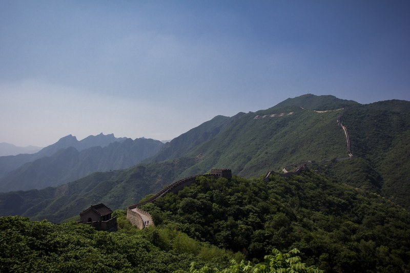 mountain great wall of china china and great wall 4k