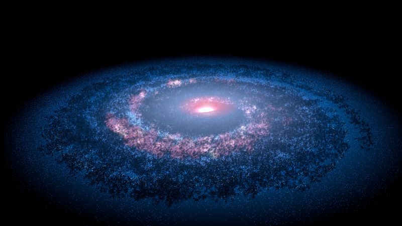 cosmos, milky way, particles, 4k