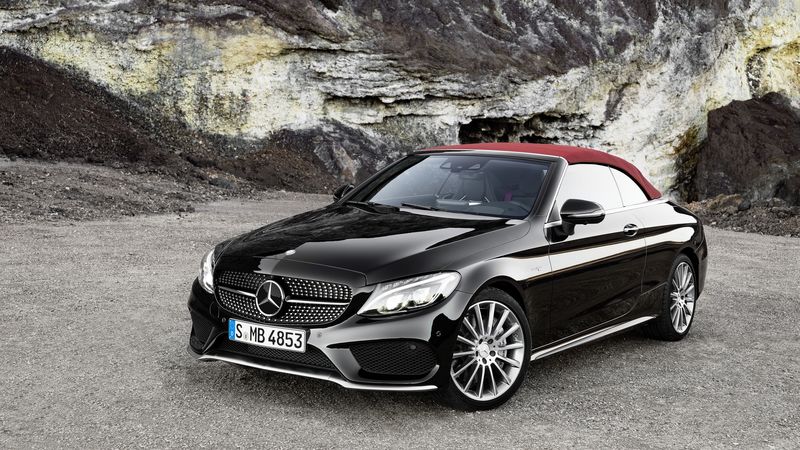 amg, mercedes-benz, c-class, convertible, 4k