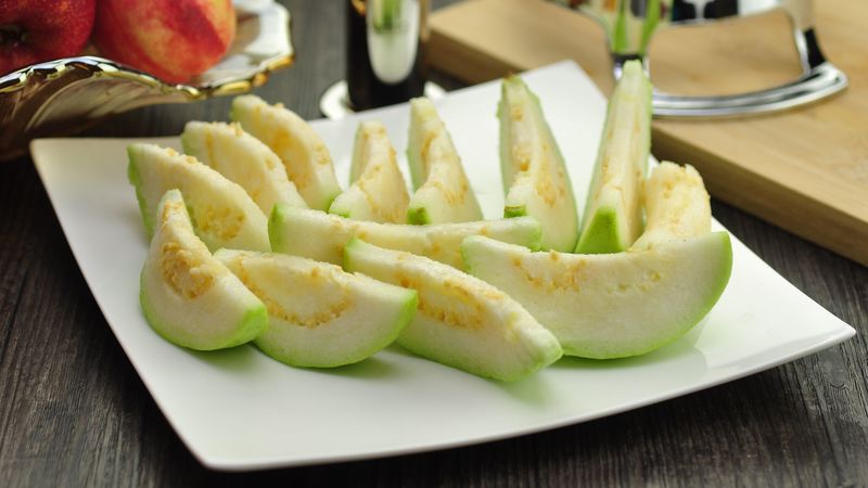guava, fruit, sliced, 4k