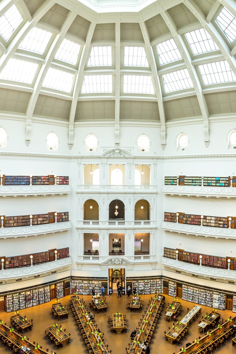 architecture book library and window hd, 4k