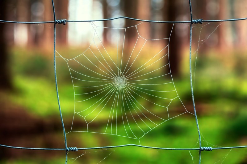 pattern spiral macro and fence 4k