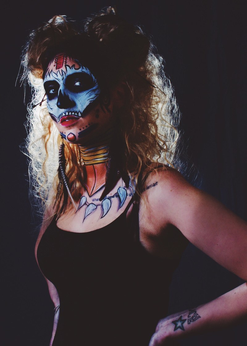 halloween scary haunting dark creepy makeup hd, 4k