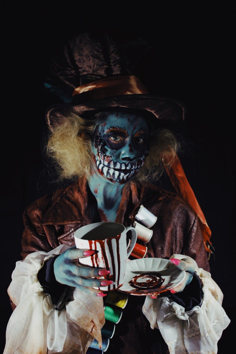 halloween haunting zombie mad hatter scary dark halloween hd, 4k