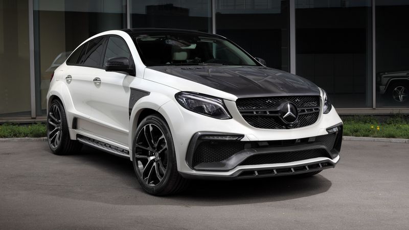 mercedes-benz, gle-class, c292, front view, 4k