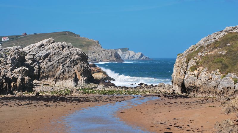 cantabria, spain, sea, shore, 4k