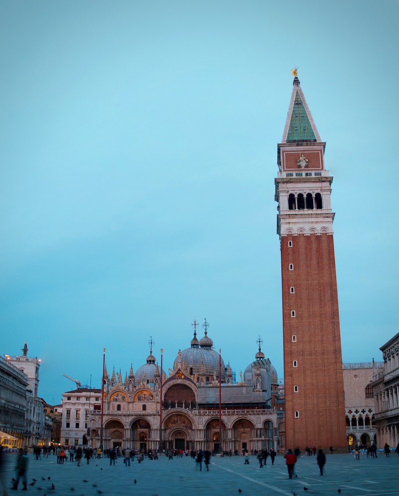 st marks basilica piazza san marco st_ marks square and st marks campanile hd, 4k