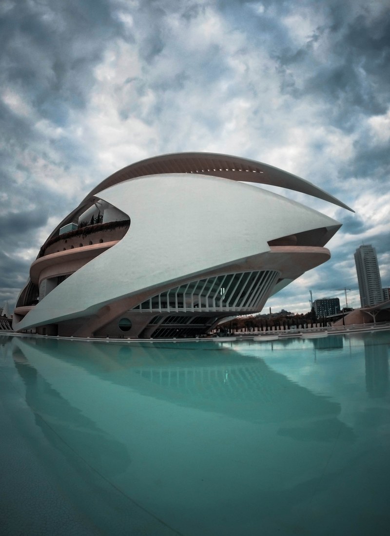 building structure architecture and water hd, 4k