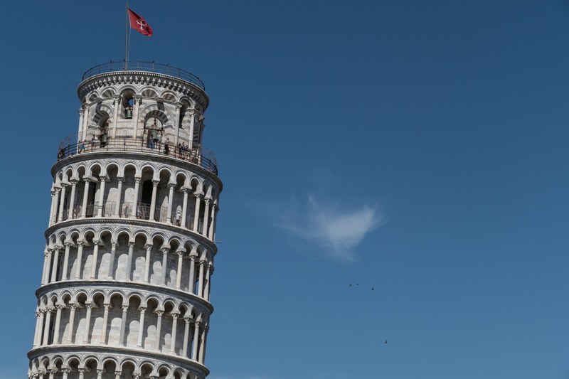 leaning tower of pisa 4k