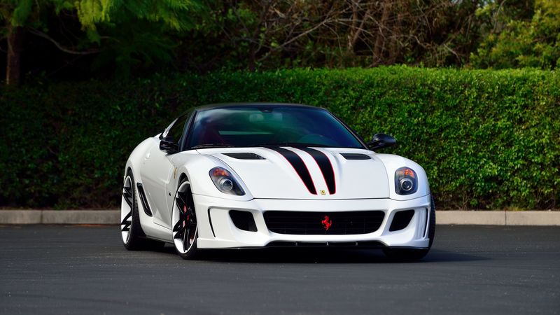 vorsteiner, ferrari, white, side view, 4k