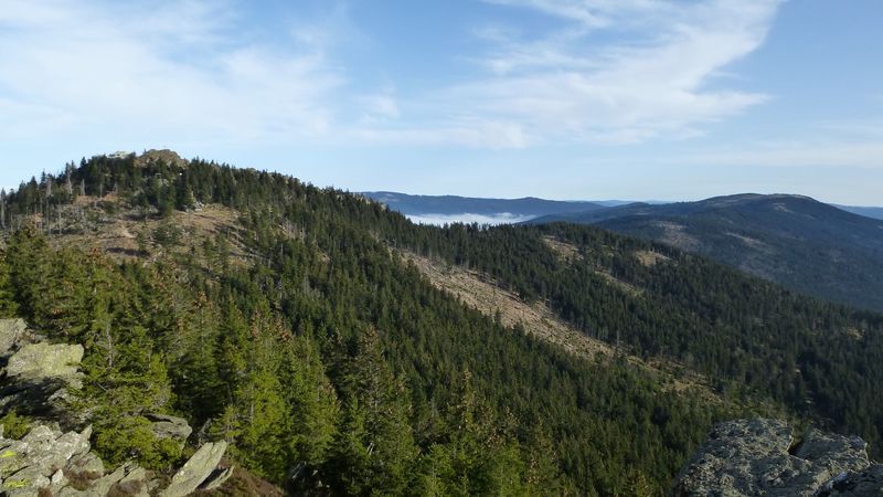 mountain, view, top view, 4k