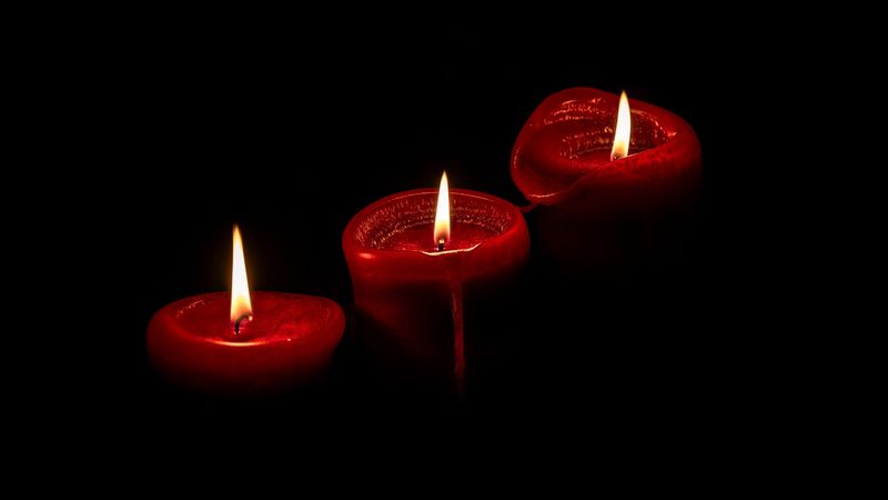 candles, glow, fire, 4k