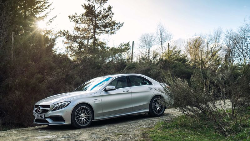 mercedes, amg, c 63 s, side view, 4k