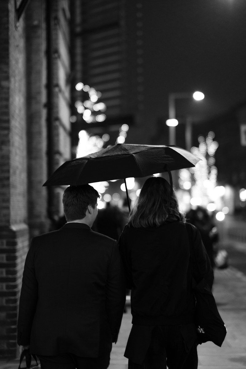 umbrella night life night and love hd, 4k
