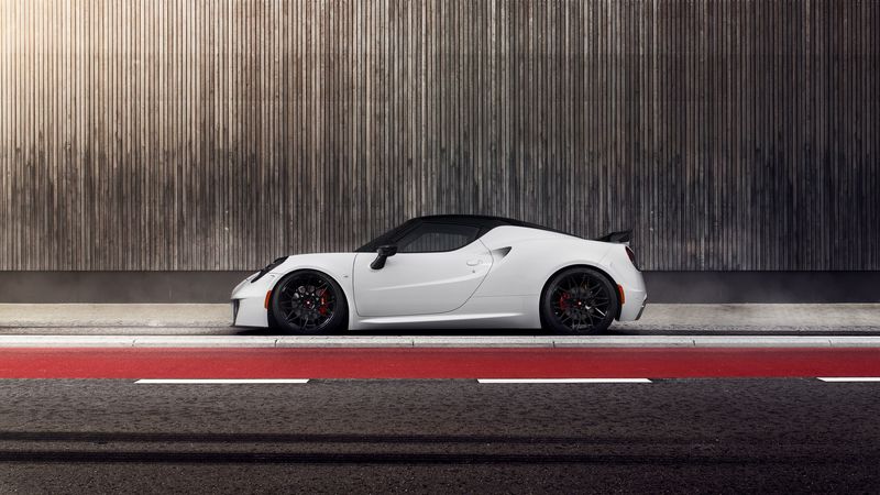 pogea racing, alfa romeo, 4c, side view, 4k