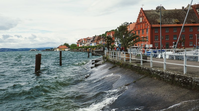 house storm stormy and bodensee 4k