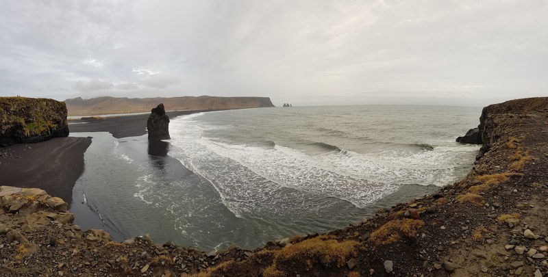 reynisfjara black sand beach iceland 4k
