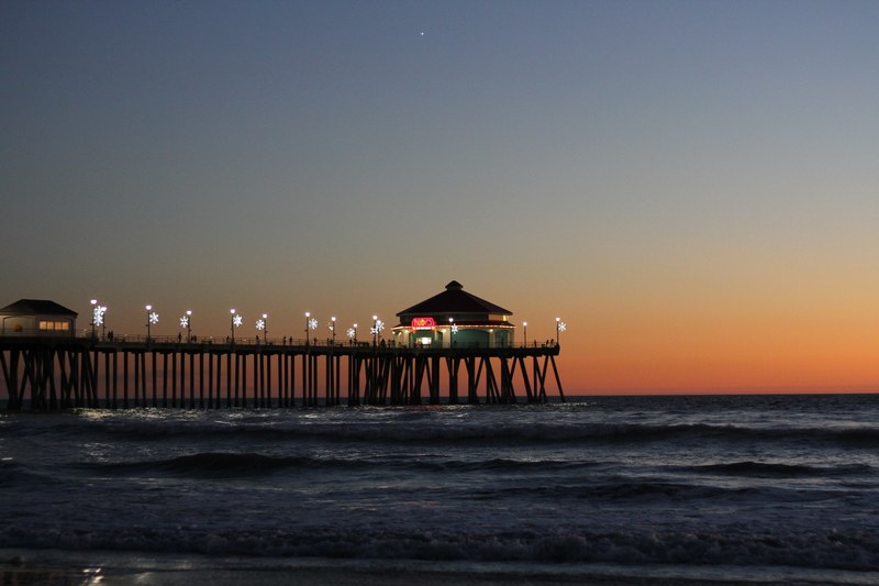 colorful winter water and huntington 4k