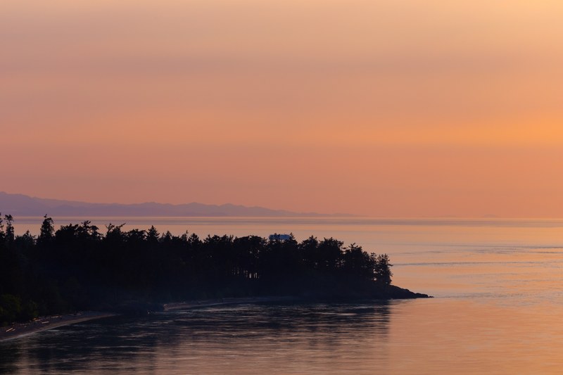 mystical sunset over the puget sound 4k