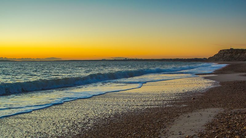 england, ocean, beach, shore, 4k