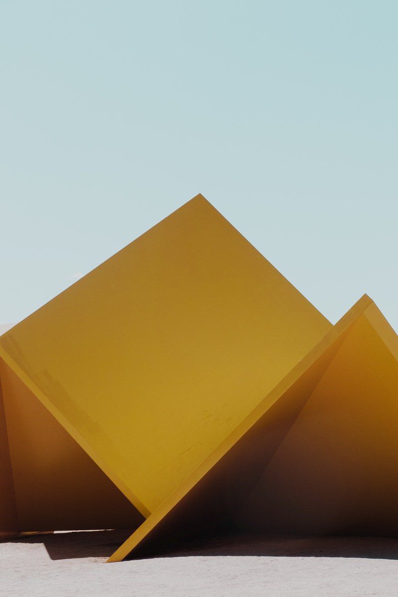 minimalist shape colour and yellow hd, 4k