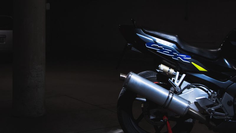 motorcycle, motor, seat, pipe, 4k