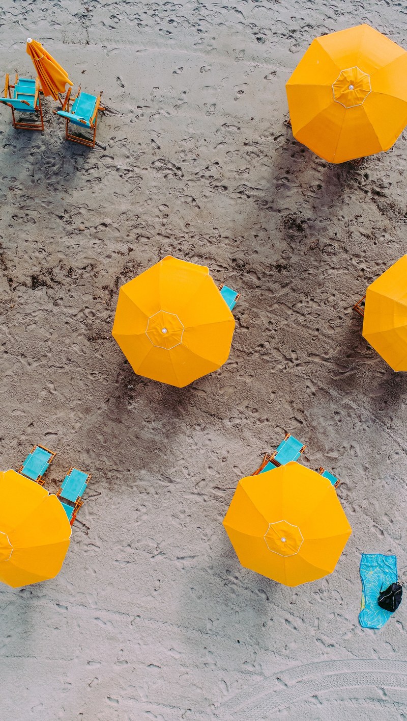 beach life from above 4k