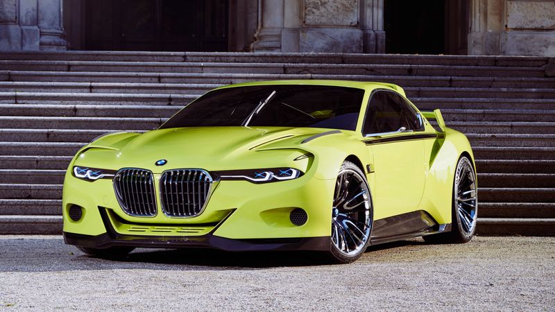bmw, csl, hommage, side view, 4k