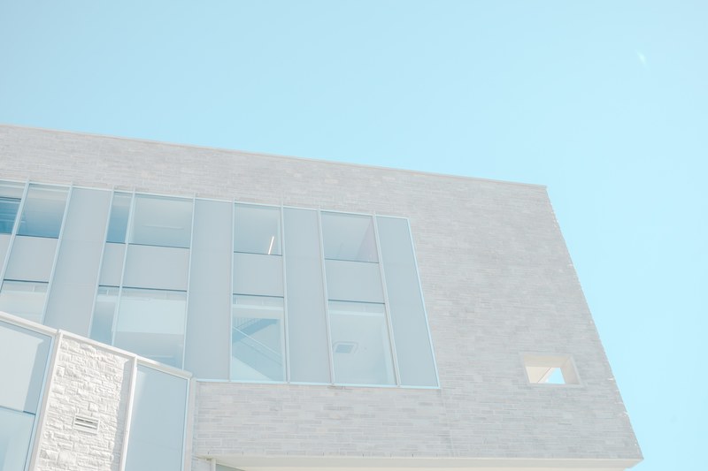 the outside of the higher level of a building, _outside tall building 4k