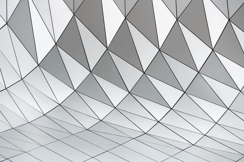traingle architecture building and geometrical 4k