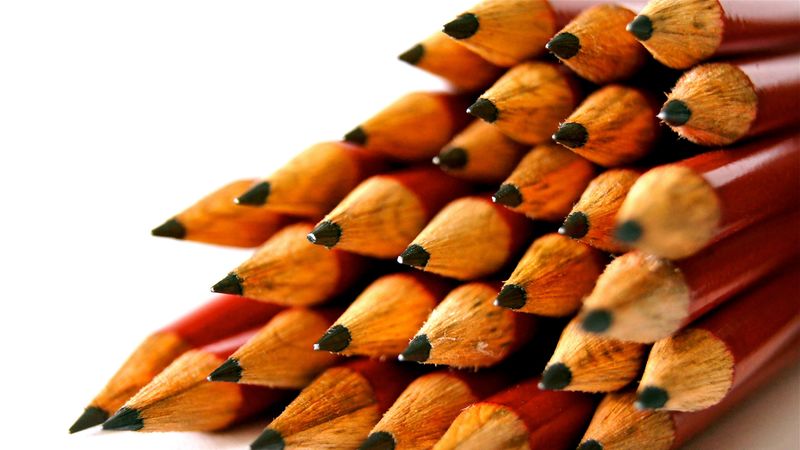 pencils, tip, graphite, many, 4k