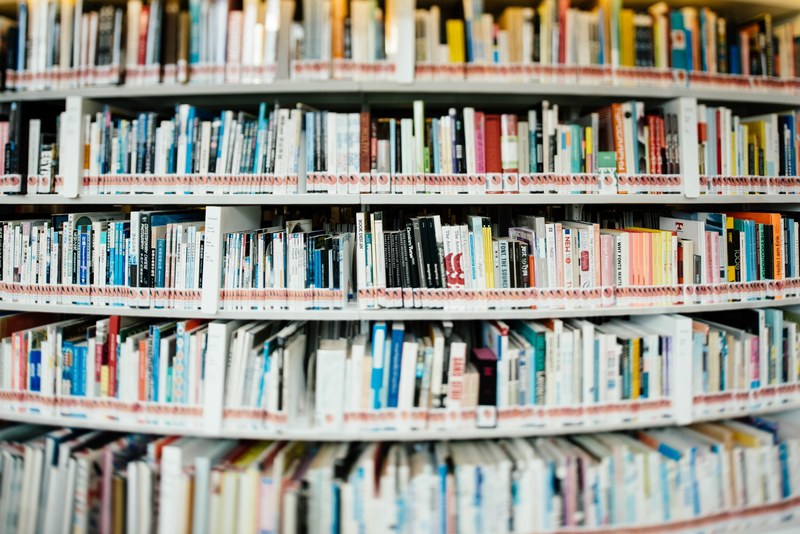 library book bookstore and bookshelf 4k