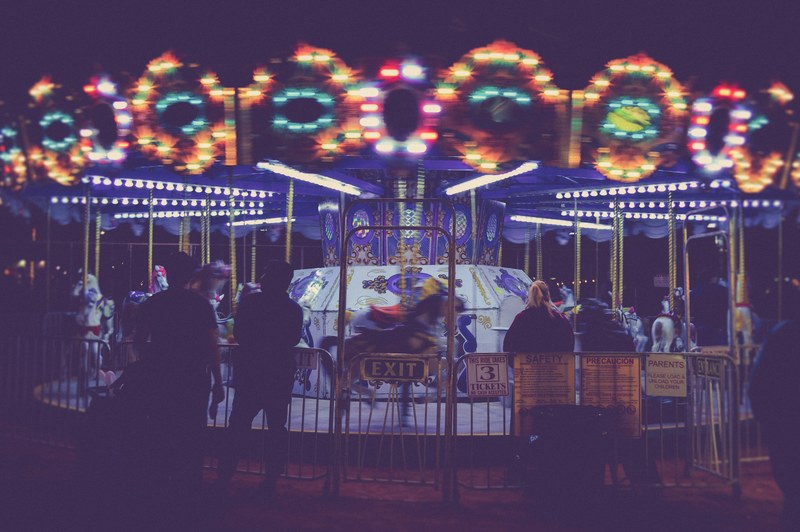 neonbrand merry go round fun and carnival 4k