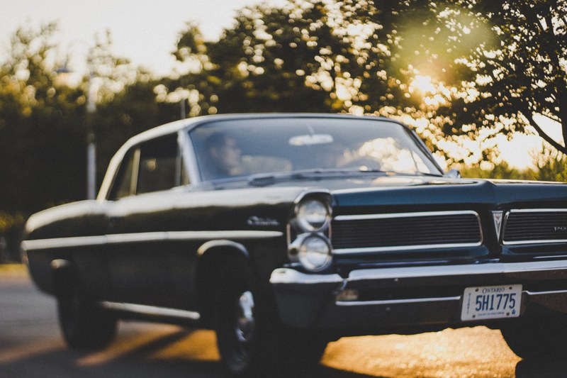 an old fashioned muscle car, _old school car 4k