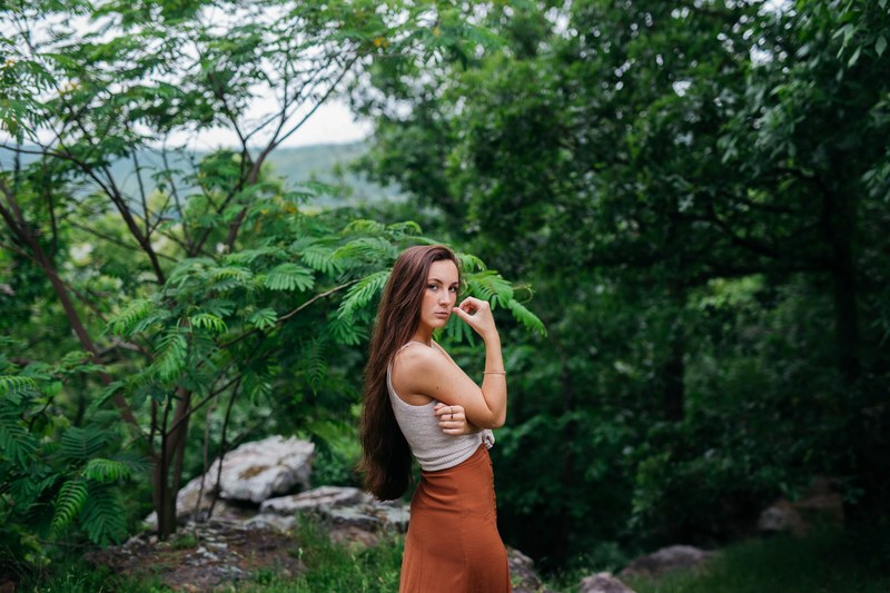 person nature young girl and young 4k