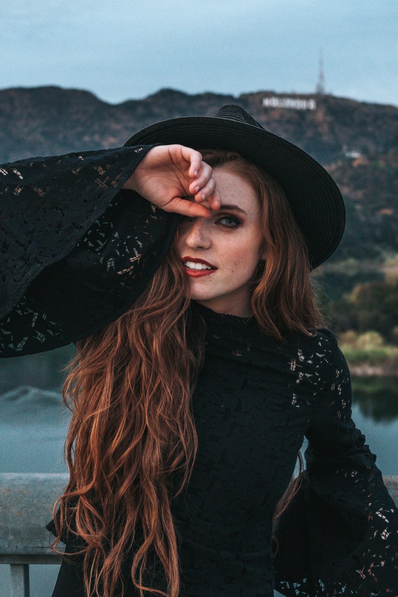woman female portrait and hat hd, 4k