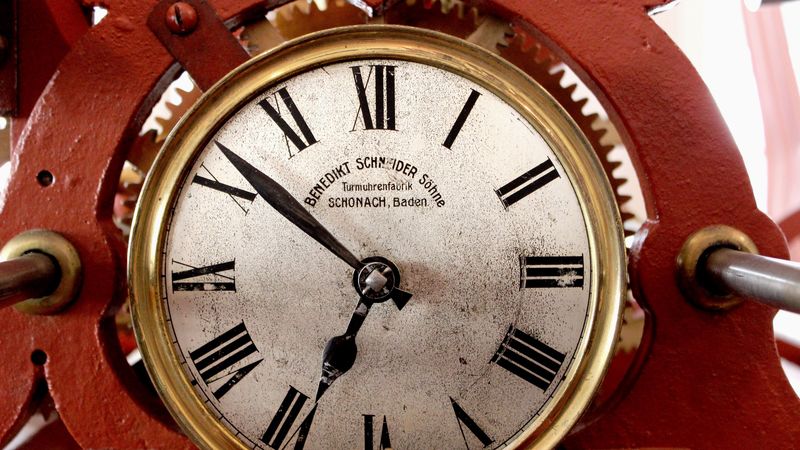 clock, clock face, roman numerals, 4k