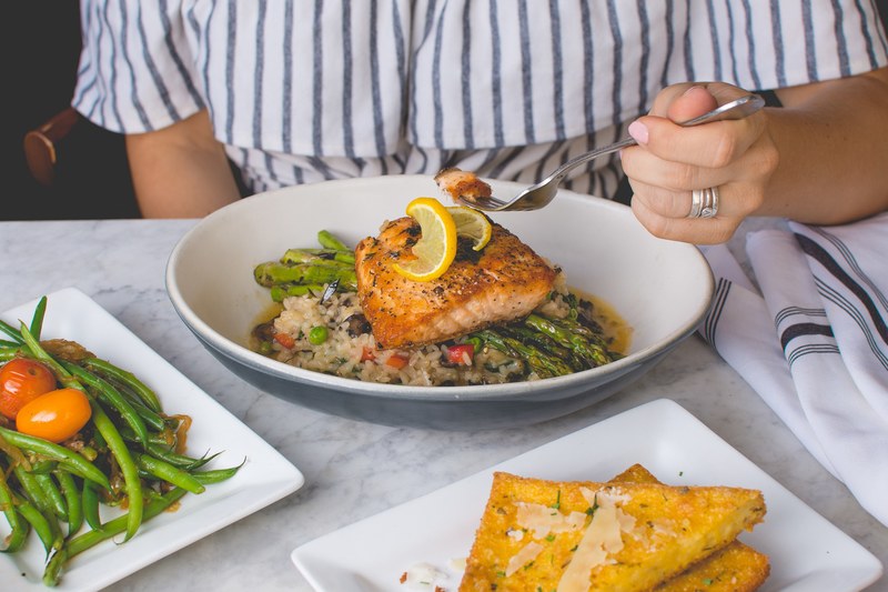 salmon amp risotto 4k