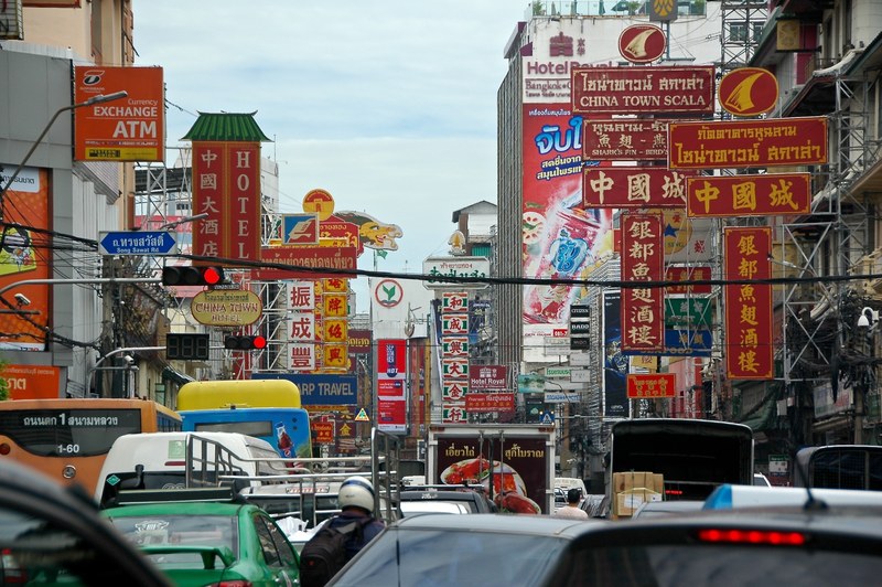 busy everyday china town 4k