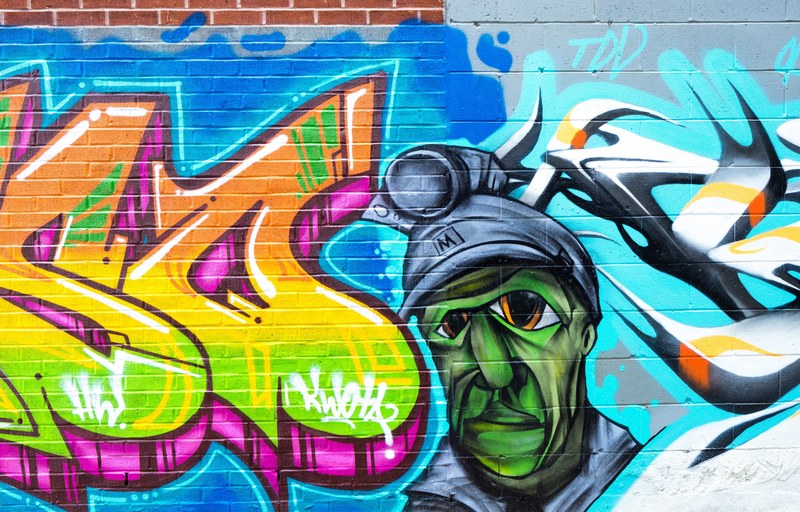 vivid graffiti art 4k