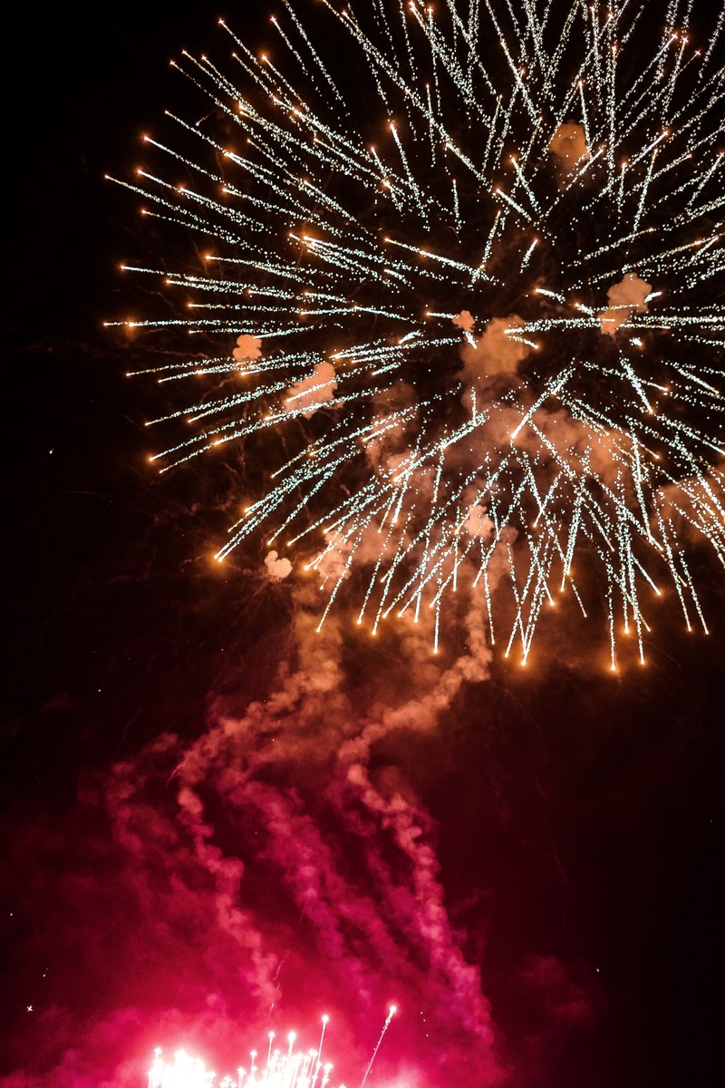 firework night dark and summer hd, 4k