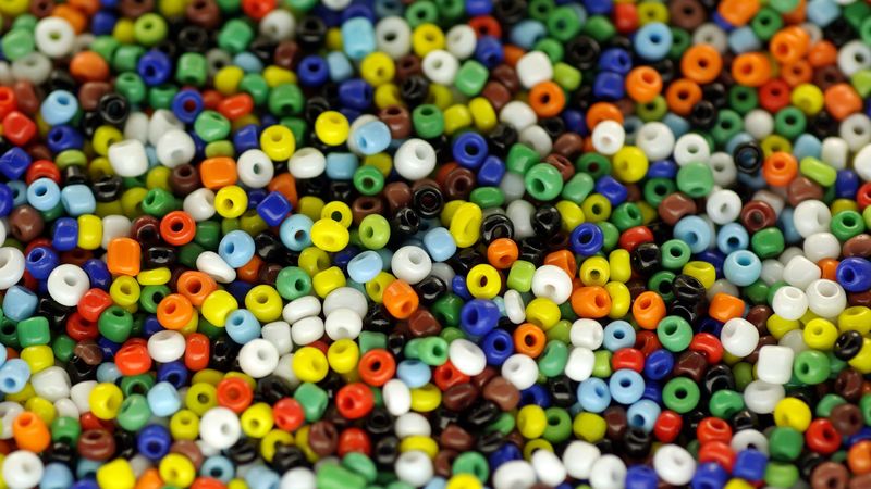 beads, colorful, lots, 4k